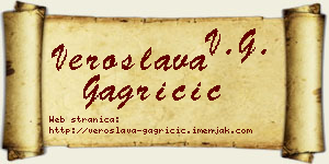 Veroslava Gagričić vizit kartica